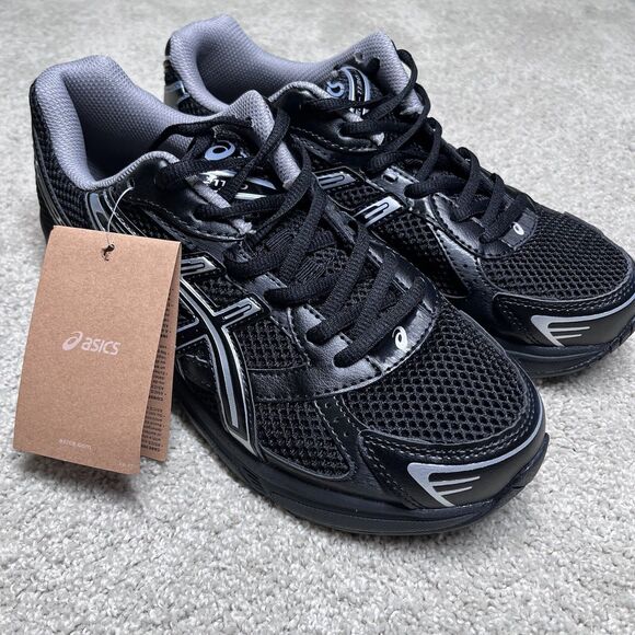 NWT ASICS GEL-1130 Sneakers Black Pure Silver 1201A906 Men's Size 8 Running Shoe